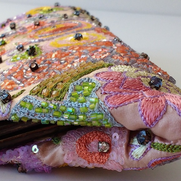 Santi Handbags - Santi beaded and embroidered sequin clutch